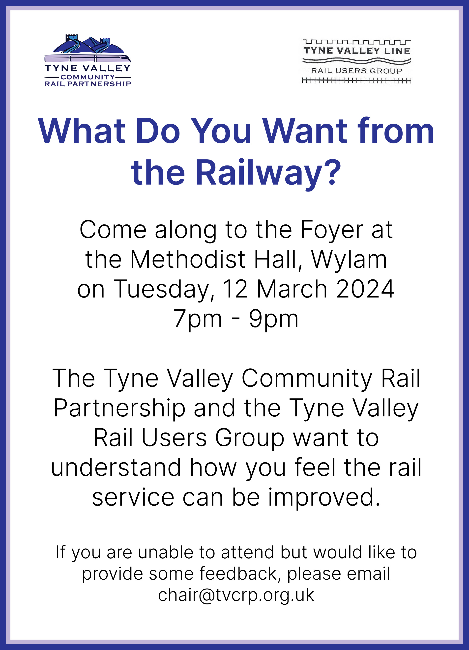Event Wylam 12 March 2024